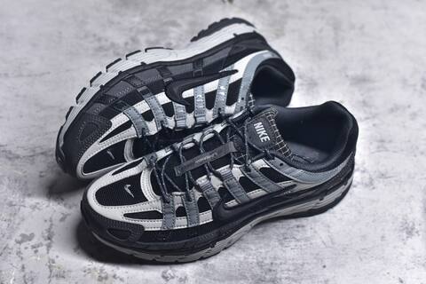 Nike P-6000 Black Grey White Running Shoe (BS-59677)