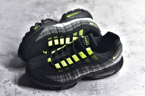 Nike Air Max 95 Black Grey Neon Green Sneaker (BS-59623)