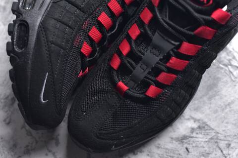 Nike Air Max 95 Black Red Silver Sneaker (BS-59622)