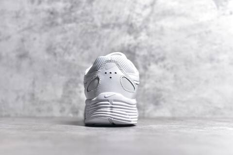 Nike P-6000 White Light Grey Cream Running Shoe (BS-59690)