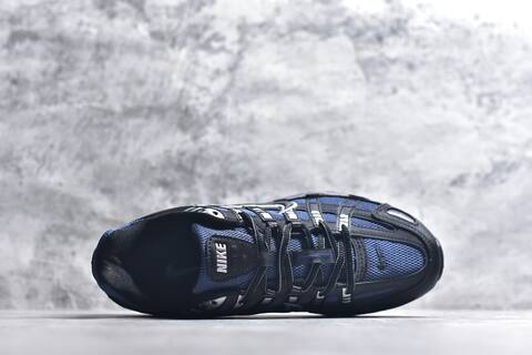 Nike P-6000 Black Blue Silver Grey Running Shoe (BS-59647)