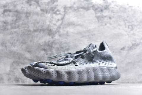 Nike Mind 002 Flyknit Fragment Design IQ8504 001 Cool Grey Royal Blue Sneaker (BS-59807)