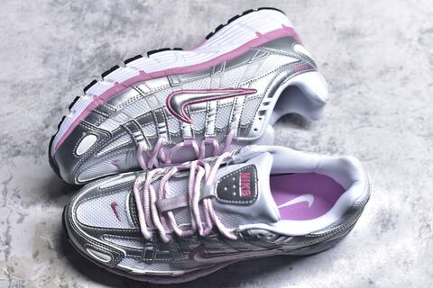 Nike P-6000 White Silver Pink Purple Black Running Shoe (BS-59651)