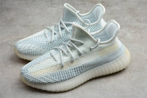 Yeezy Boost 350 V2 FW5317 Cloud White Light Blue Off White Sneaker (BS-87521)