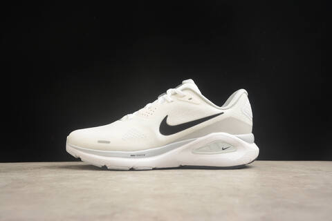 Nike Air Zoom Structure 26 White Black EUR 42 Running Shoe - Men's (BS-59837)