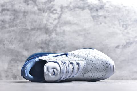 Nike Air Max 270 Premium IO9883-007 Light Blue White Dark Blue Running Shoe (BS-59812)