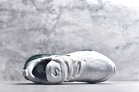 Nike Air Max 270 Premium IO9884-109 White Dark Green Silver Running Shoe (BS-59820)