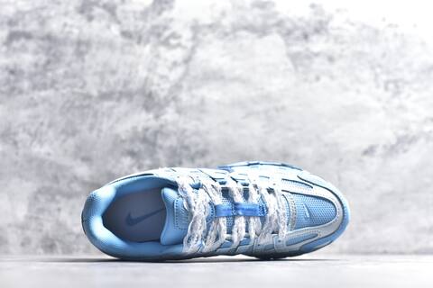 Nike P-6000 Light Blue White Dark Blue Running Shoe (BS-59657)