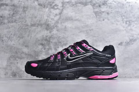 Nike P-6000 Black Pink Silver Running Shoe (BS-59667)