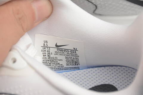 Nike Vomero Premium White Black Blue Running Shoe (BS-59730)