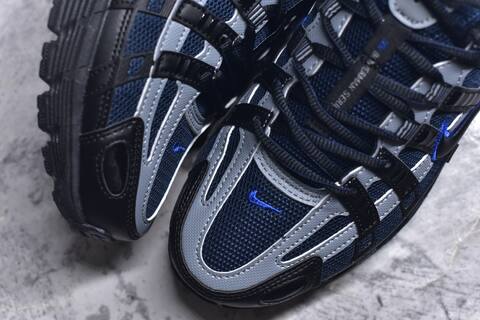 Nike P-6000 Navy Blue Grey Black Royal Blue Running Shoe (BS-59676)