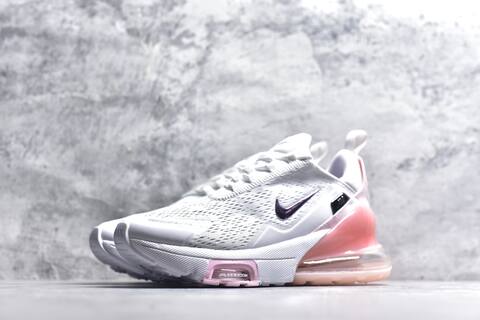 Nike Air Max 270 Premium IO9884-111 White Light Pink Metallic Purple Running Shoe (BS-59817)