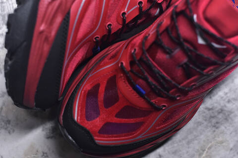 HOKA ONE ONE M Stinson One7 Red Blue Black Silver Running Shoe Running Sneakers (BS-59792)