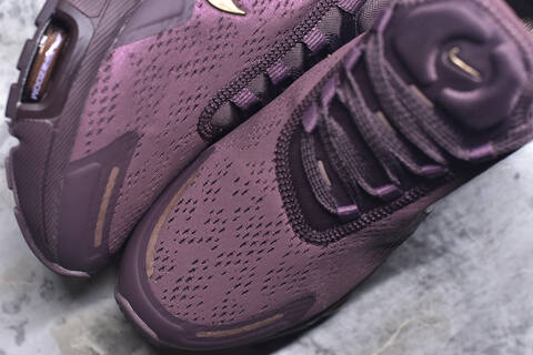 Nike Air Max 270 Premium IO9884-501 Plum Dark Purple Metallic Gold Running Shoe (BS-59815)