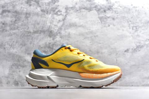 HOKA Mafate X Yellow Orange Blue White Trail Shoe Trail Running Sneakers (BS-59417)