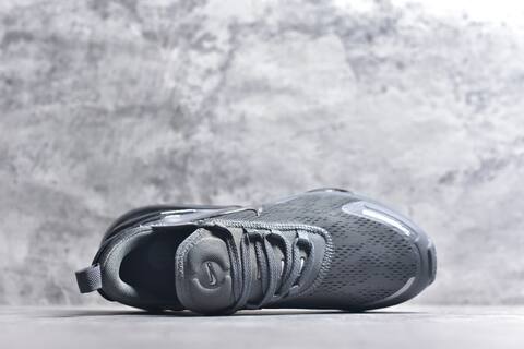 Nike Air Max 270 Premium IO9883-006 Dark Grey Metallic Silver Black Running Shoe (BS-59813)