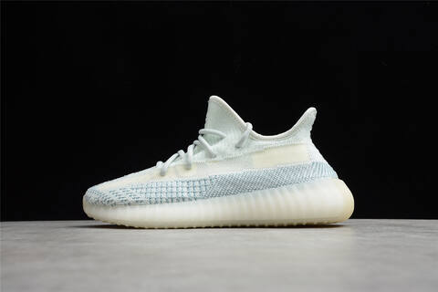 Yeezy Boost 350 V2 FW5317 Cloud White Light Blue Off White Sneaker (BS-87521)