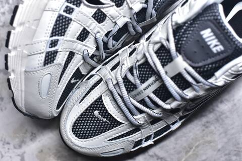 Nike P-6000 White Black Grey Running Shoe (BS-59646)