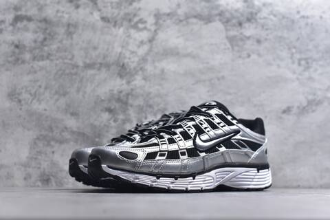Nike P-6000 Black Silver White Running Shoe (BS-59659)