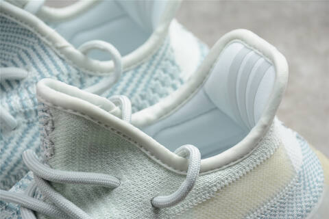 Yeezy Boost 350 V2 FW5317 Cloud White Light Blue Off White Sneaker (BS-87521)