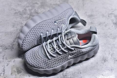 Nike Mind 002 Flyknit Cool Grey Metallic Silver Bright Crimson Training Shoe (BS-59797)