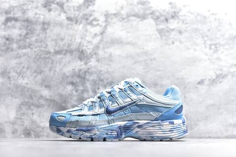 Nike P-6000 Light Blue White Dark Blue Running Shoe (BS-59657)