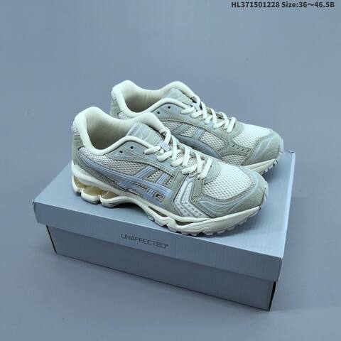 ASICS GEL-KAYANO 14 Silver Black Cream EU 36-46 5 Running Shoe Running Sneakers - Unisex (BS-69118)