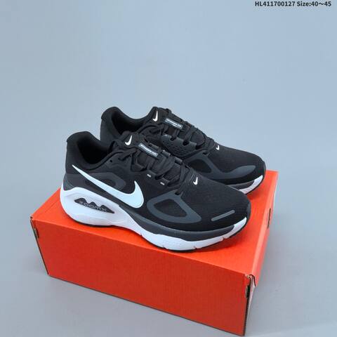 Nike Structure Plus ReactX Air Zoom Black White Dark Grey EU 40-45 Running Shoe - Men's (BS-61713)