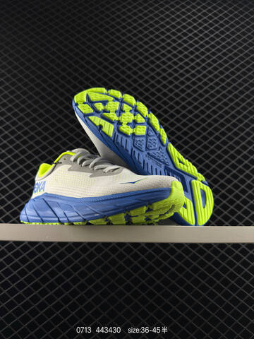 HOKA ONE ONE Arahi 7 White Grey Blue Neon Yellow EU 36-45 Running Shoe Running Sneakers - Unisex (BS-86558)