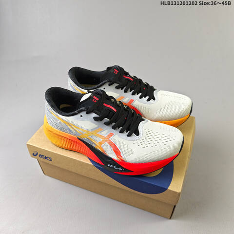 ASICS MAGIC SPEED 4 T-GEL White Black Red Orange EU 36-45 Running Shoe Running Sneakers - Unisex (BS-69195)