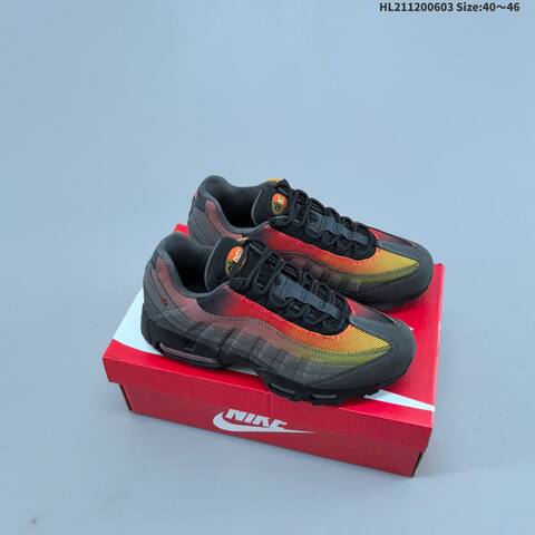 Nike Air Max 95 Black Red Orange Yellow Grey EU 40-46 Sneaker - Men's (BS-59999)