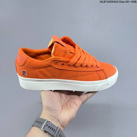 Nike Blazer Low Devin Booker Detroit Tigers HQ2054 801 Orange Sail Maroon EU 36-45 Skate Shoe - Unisex (BS-60846)