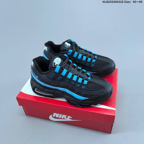 Nike Air Max 95 Black Blue EU 40-46 Running Shoe - Men's (BS-61084)