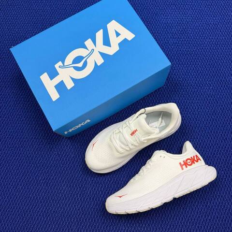 HOKA Arahi 7 White Red Running Shoe Running Sneakers (BS-86826)