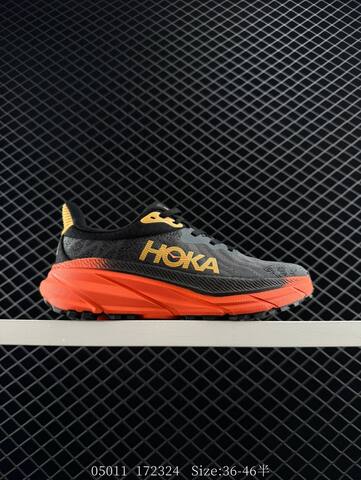 HOKA ONE ONE Challenger ATR 7 Dark Grey Black Orange Yellow EU 36-46 Trail Shoe Trail Running Sneakers - Unisex (BS-86660)
