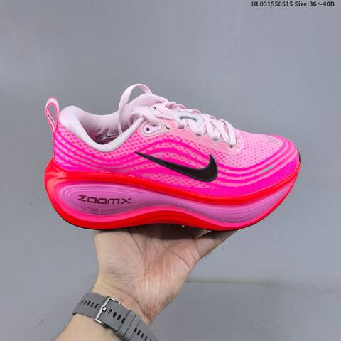Nike Vomero Plus ReactX Air Zoom Pink Red Black White EU 36-40 Running Shoe - Unisex (BS-60322)