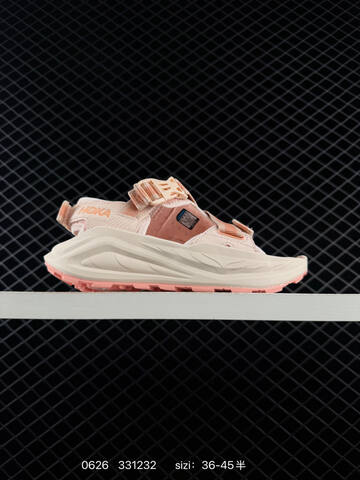HOKA ONE ONE Infini Hike TC Cream Peach Pink EU 36-45 Sandal Casual Sneakers - Unisex (BS-86182)