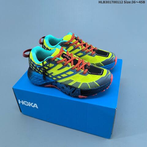 HOKA ONE ONE Speedgoat 2 Neon Yellow Grey Blue Red Turquoise EU 36-45 Trail Shoe Trail Running Sneakers - Unisex (BS-69404)