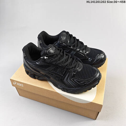 ASICS Gel Kayano 14 Triple Black EU 36 To 45 Running Shoe Running Sneakers - Unisex (BS-69191)