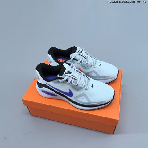 Nike Air Zoom Structure 26 Light Grey Purple Black Orange EU 36-45 Running Shoe - Unisex (BS-60052)