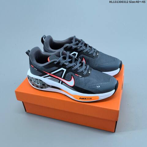 Nike Air Zoom Winflo V2 Dark Grey Black White Orange EU 40-45 Running Shoe - Men's (BS-61362)
