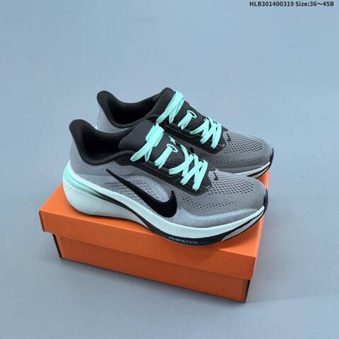 Nike Air Zoom Pegasus 42 Grey Black Mint Purple White EU 36-45 Running Shoe - Unisex (BS-61235)