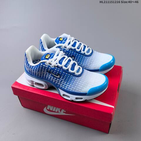 Nike Air Max Plus TPU Blue White Black EU 40-46 Running Shoe - Men's (BS-62630)