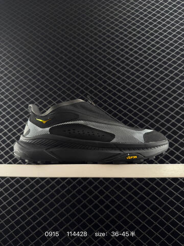HOKA ONE ONE Project Transport Black Grey White Yellow EU 36-45 Trail Shoe Trail Running Sneakers - Unisex (BS-86447)