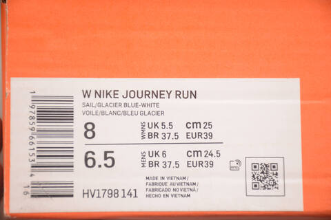 Nike Journey Run Sail Glacier Blue White EUR 39 Running Shoe - Women's (BS-59431)