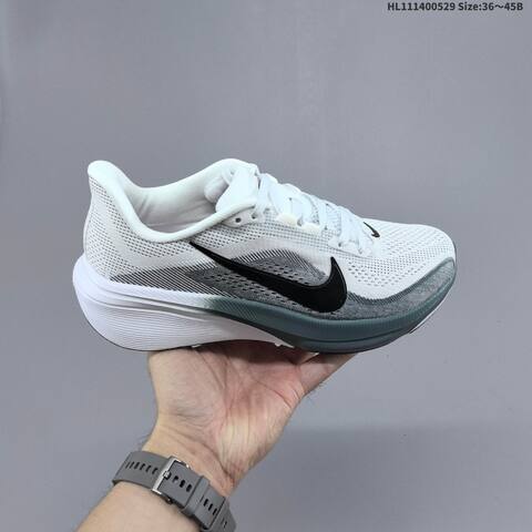 Nike Air Zoom Pegasus 42 White Black Grey EU 36-45 Running Shoe - Unisex (BS-60065)