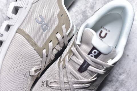 On Running Cloud X4 Beige White Dark Purple Running Shoe Running Sneakers (BS-59773)