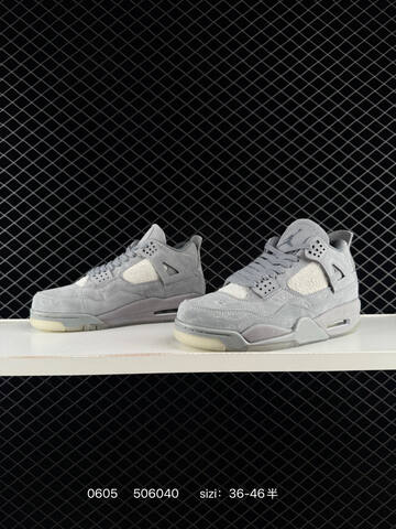 KAWS x Air Jordan 4 Retro Kaws Black AIR JORDAN 4 Aj4 Lifestyle (BS-79168)