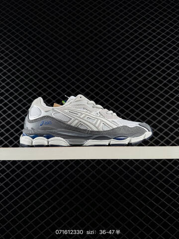 ASICS GEL-NYC White Grey Silver Navy EU 36-47 Running Shoe Running Sneakers - Unisex (BS-81732)