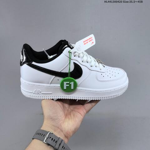 Nike Air Force 1 07 Low White Black EU 35 5-45 Sneaker - Unisex (BS-60630)